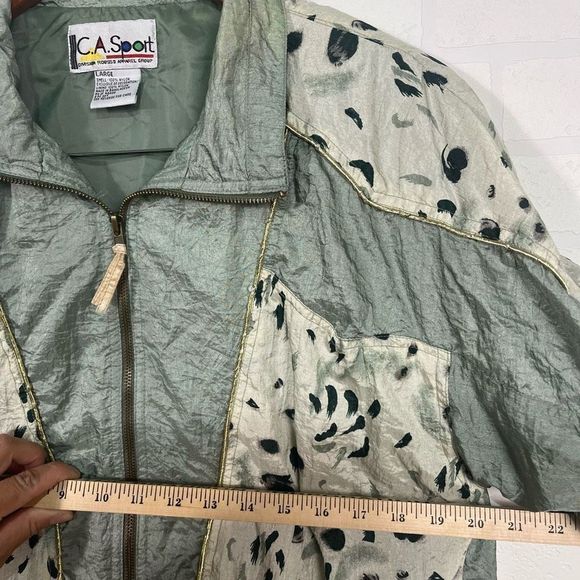 CA Sport Vintage Track suit Womens size Small Large Nylon Windbreaker suit - Picture 6 of 16